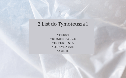 2 List do Tymoteusza 1