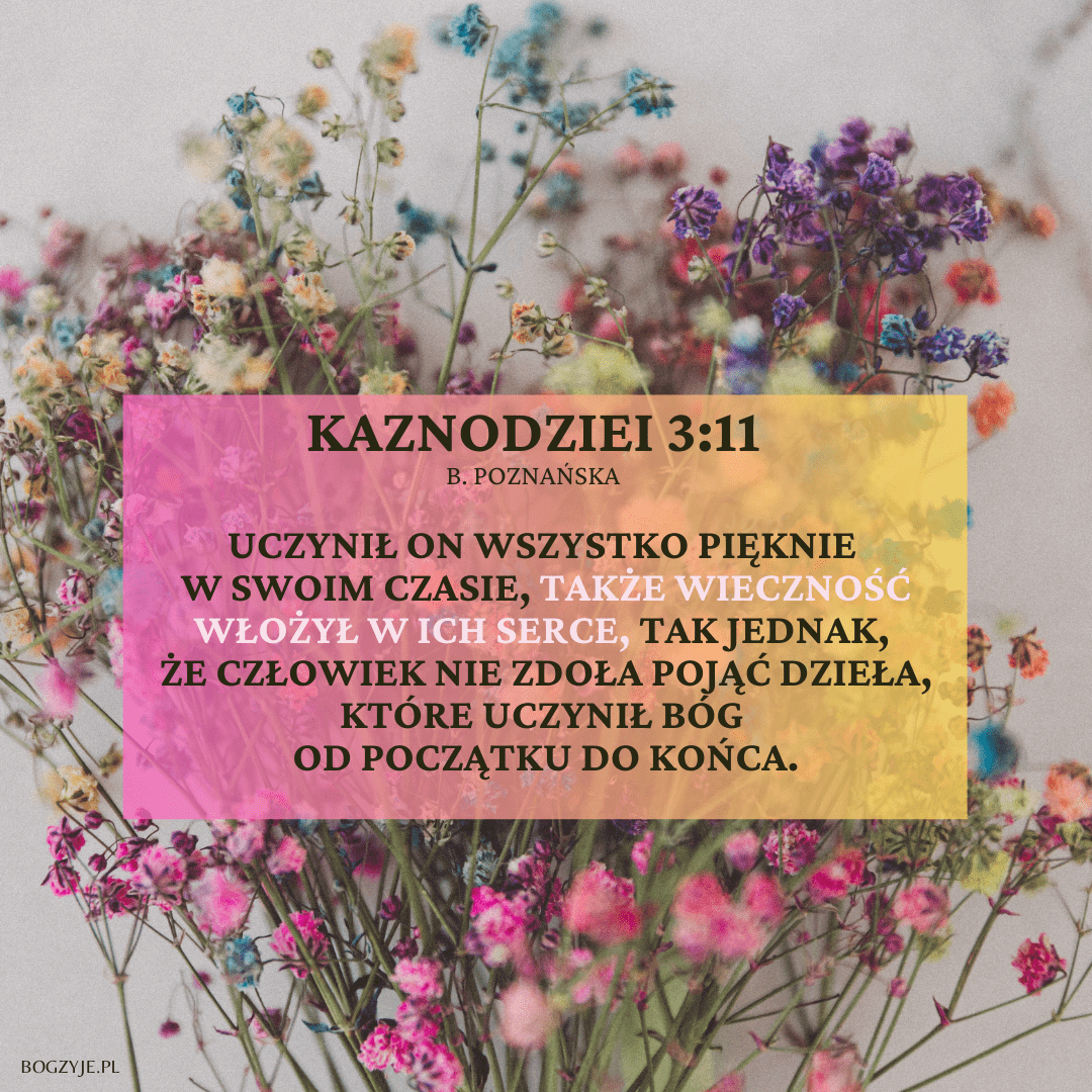 Cytaty: Księga Kaznodziei 3:11