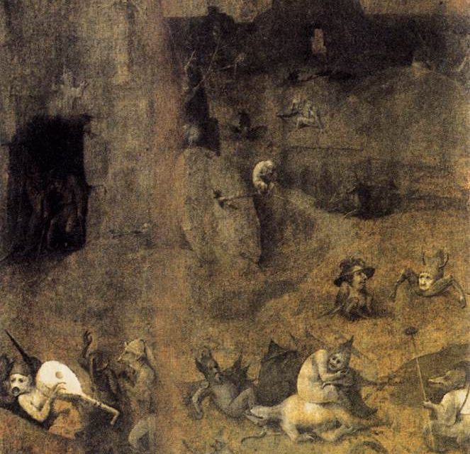 ,,Upadek zbuntowanych aniołów" - Hieronim Bosch