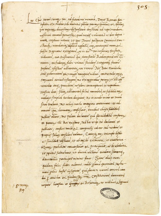Decet Romanum Pontificem, na mocy której Marcin Luter został ekskomunikowany