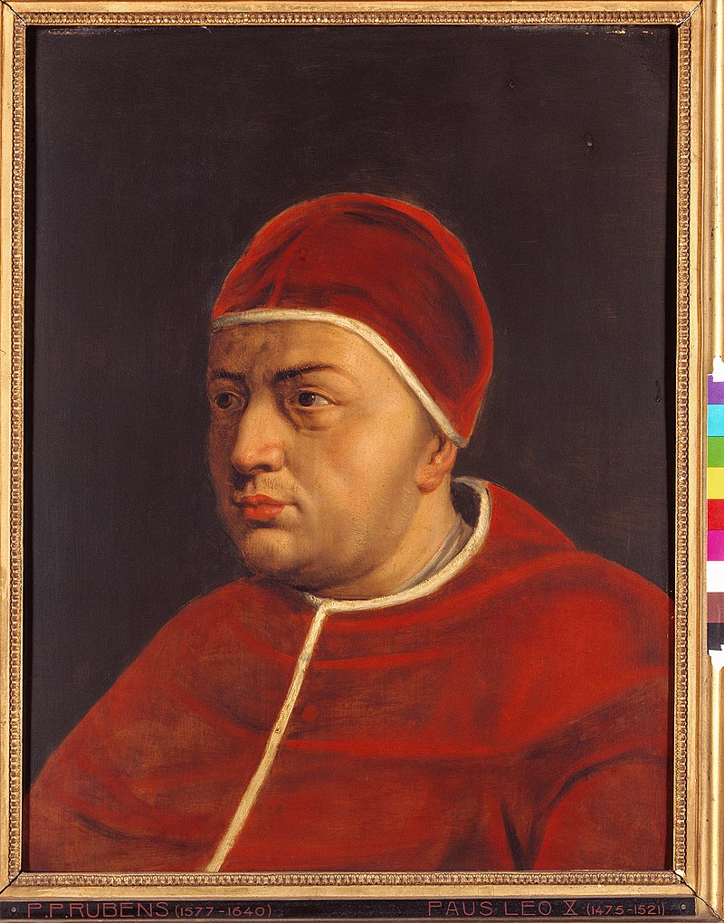 Portret papieża Leona X / Peter Paul Rubens / wolna domena