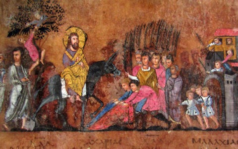 „Adventus” Chrystusa do Jerozolimy w Ewangeliach z Rossano z VI wieku