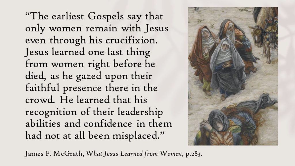 Jezus a kobiety. "Czego Jezus nauczył się od kobiet" / źródło: Twitter.com/ReligionProf