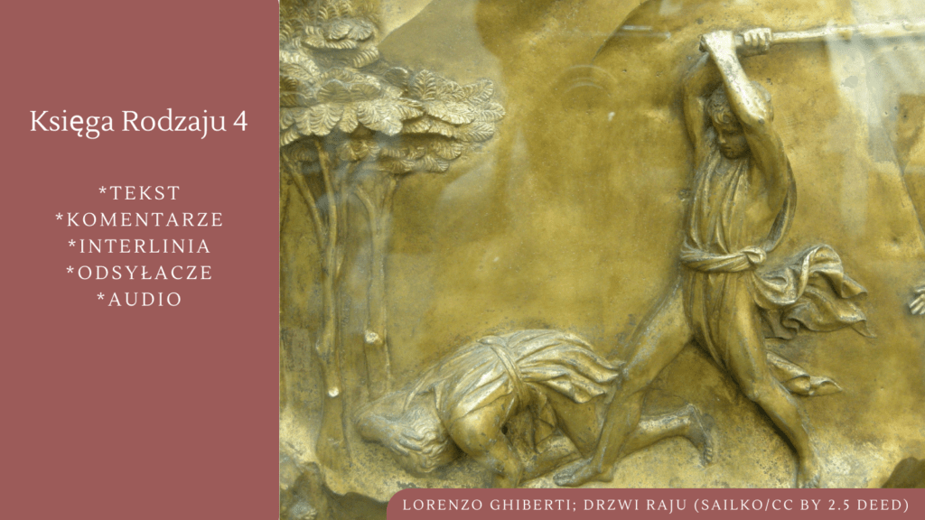 Księga Rodzaju 4. Kain i Abel / Lorenzo Ghiberti; Drzwi Raju (Sailko/CC BY 2.5 DEED)