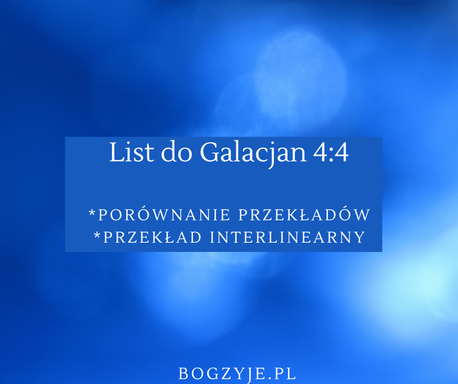 List do Galacjan 4:4