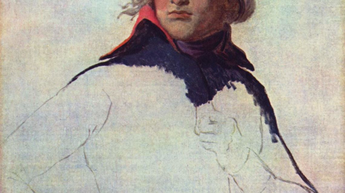 nieukończony portret Napoleona Bonaparte / Jacques-Louis David / wolna domena / artykuł: Napoleon o chrześcijaństwie, Biblii i religii