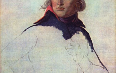 nieukończony portret Napoleona Bonaparte / Jacques-Louis David / wolna domena / artykuł: Napoleon o chrześcijaństwie, Biblii i religii