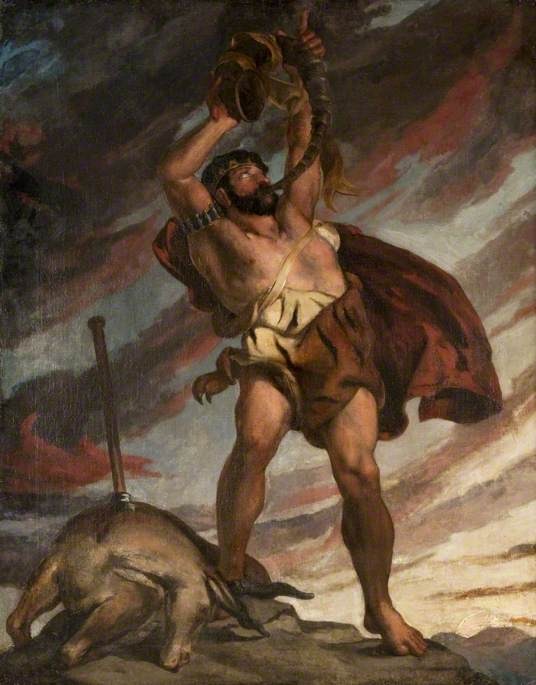 David Scott (malarz) i obraz "Nimrod" / wolna domena / artykuł: Nimrod a król Babilonu - podobieństwa